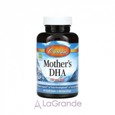 Carlson Mother's DHA 500 mg      -