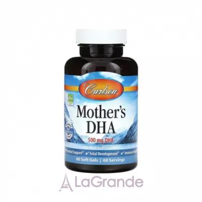 Carlson Mother's DHA 500 mg      -