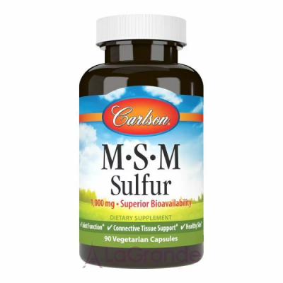 Carlson MSM Sulfur 1000 mg   (    ')