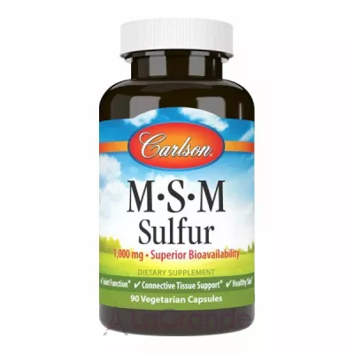 Carlson MSM Sulfur 1000 mg   (    ')