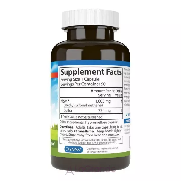 Carlson MSM Sulfur 1000 mg ������������������� ��� (�������� ��� �������� � ������)