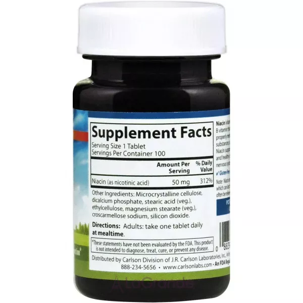 Carlson Niacin 50 mg ������ (������� B3) 50 ��
