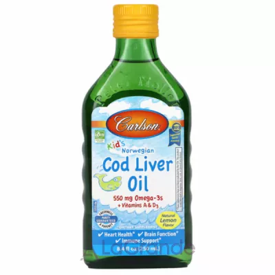 Carlson Kid's Norwegian Cod Liver Oil Lemon     ,  ,   