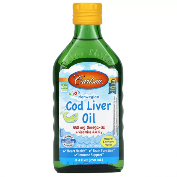 Carlson Kid's Norwegian Cod Liver Oil Lemon ��� ������� ���� ��������� ����� ��� ����, � ������ ������
