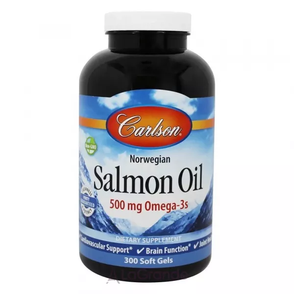 Carlson Norwegian Salmon Oil 500 mg ��� ������, �����-3 500 ��
