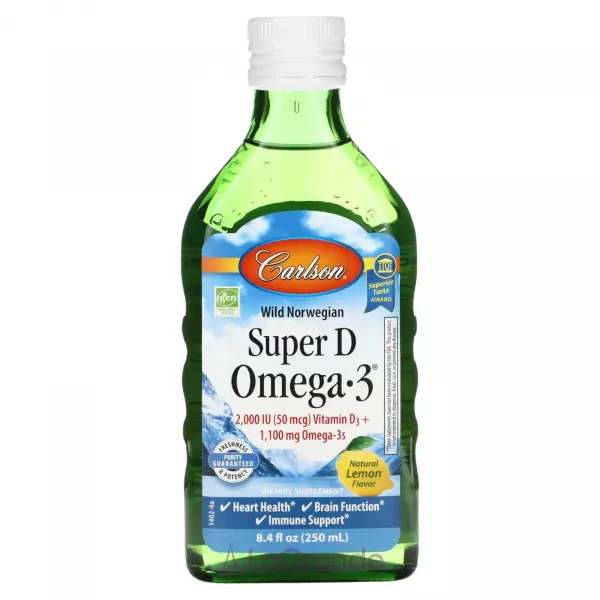 Carlson Norwegian Super D Omega-3 ���������� ���'���� ��� � ������� �, ���� ������