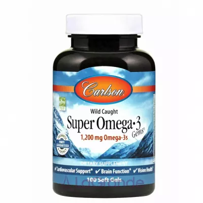 Carlson Super Omega-3 Gems -3, ' 