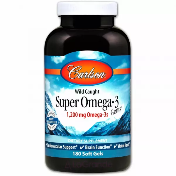 Carlson Super Omega-3 Gems �����-3, ����� ���