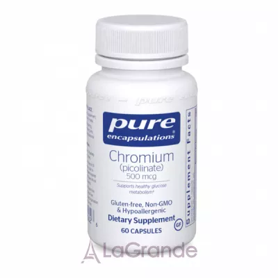Pure Encapsulations Chromium (picolinate) 500mcg       