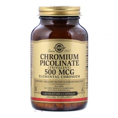 Solgar, Chromium Picolinate 500 mcg, 120    ,       .