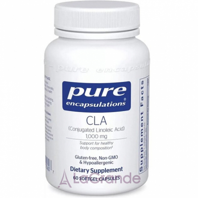 CLA, Pure Encapsulations, 1000 mg, 60 caps  ,      