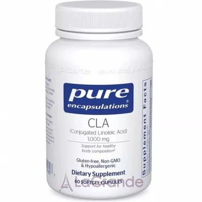 CLA, Pure Encapsulations, 1000 mg, 60 caps  ,      