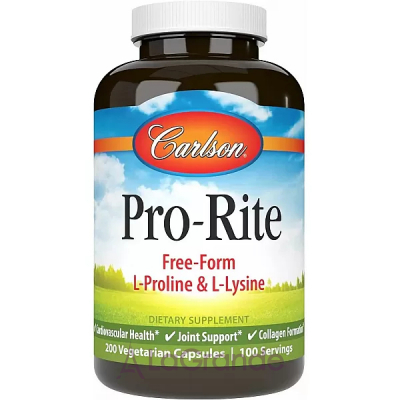 Carlson Pro-Rite Proline & Lysine L- L-