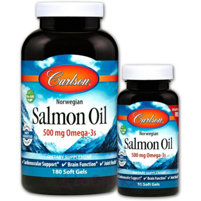 Carlson Norwegian Salmon Oil 500 mg   500 