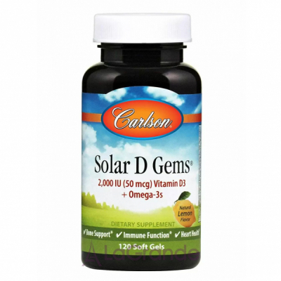 Carlson Solar D Gems 2000 IU '  + ³ D3,   