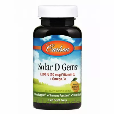 Carlson Solar D Gems 2000 IU   +  D3,   