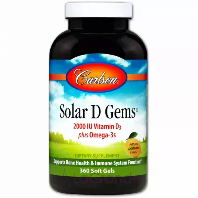 Carlson Solar D Gems 2000 IU   +  D3,   