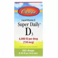 Carlson Super Daily Vitamin D3 6000 IU ������� D3 6000 �� � ������
