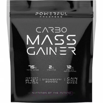 Powerful Progress Carbo Mass Gainer Strawberry      