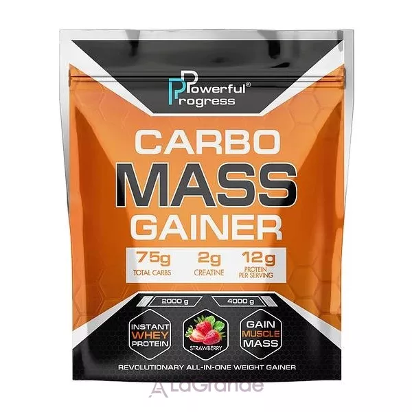 Powerful Progress Carbo Mass Gainer Strawberry ������ � ������� ������ ��������� 