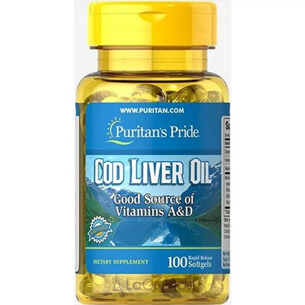 Puritan's Pride Cod Liver Oil 415 mg ����� ������ ������