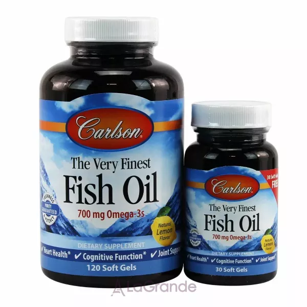 Carlson The Very Finest Fish Oil 700 mg ���'���� ��� 700 �� � ������ ������