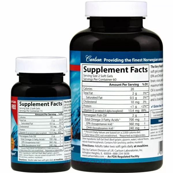 Carlson The Very Finest Fish Oil 350 mg ���'���� ��� 350 �� � ������ ���������