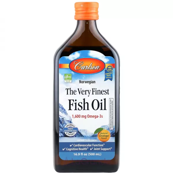 Carlson The Very Finest Fish Oil 1600 mg ���'���� ��� 1600 �� � ������ ���������