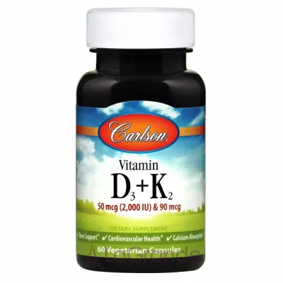 Carlson Vitamin D3+K2  3+2