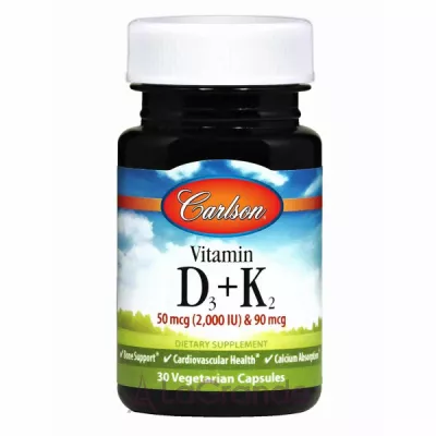 Carlson Vitamin D3+K2  3+2