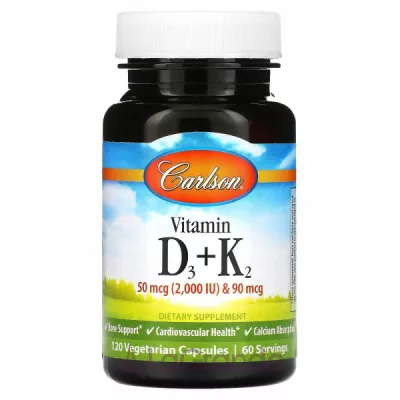 Carlson Vitamin D3+K2  3+2