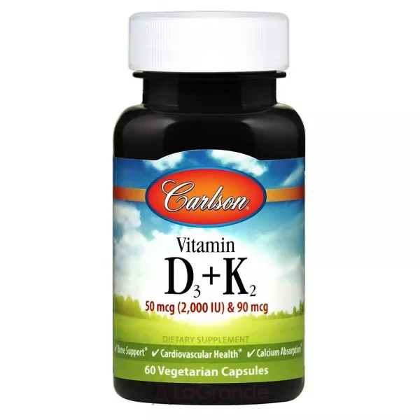 Carlson Vitamin D3+K2 ³���� �3+�2