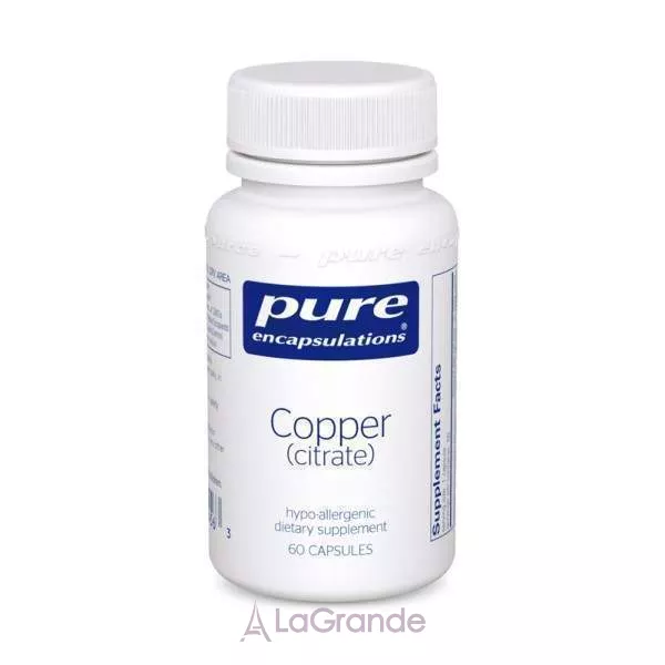 Pure Encapsulations Copper (citrate) ���� ������ ��� ��������� ��������������� ��������� ���������