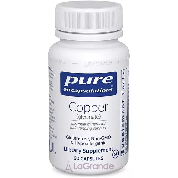 Pure Encapsulations Copper (glycinate) ���� �������� ��� ��������� �������� ������� ��������������� ��������� ���������