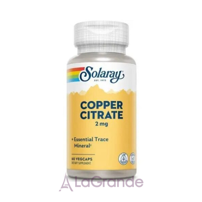 Solaray Copper Citrate 2 mg      '