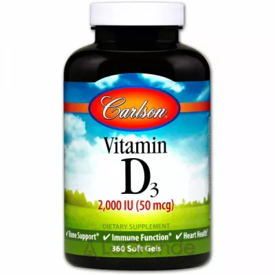 Carlson Vitamin D3 2000 IU ³ D3 2000 