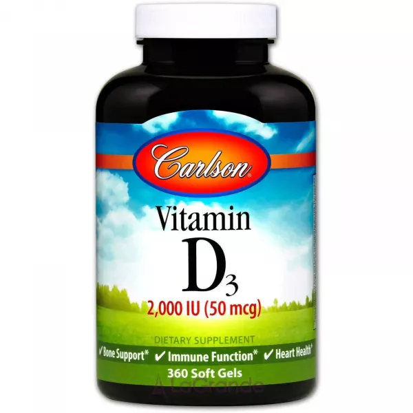 Carlson Vitamin D3 2000 IU ������� D3 2000 ��