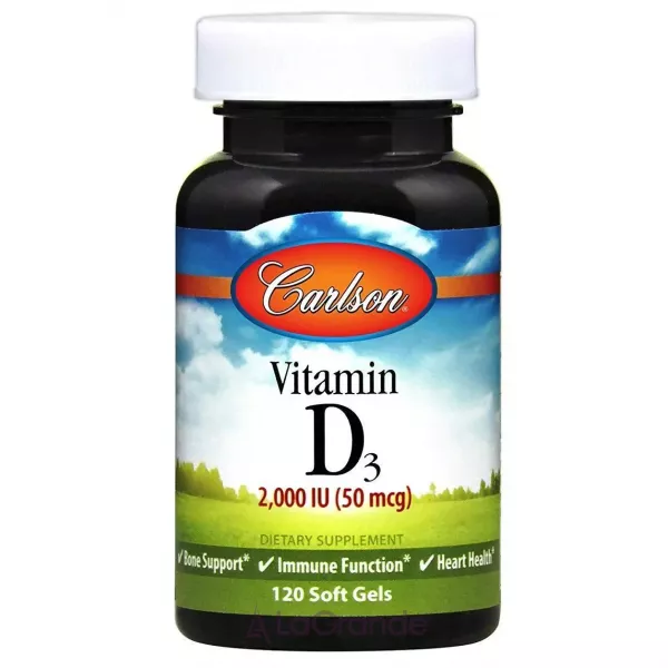 Carlson Vitamin D3 2000 IU ������� D3 2000 ��