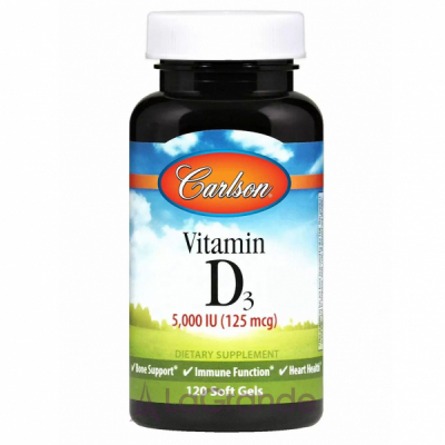 Carlson Vitamin D3 5000 IU ³ D3 5000 