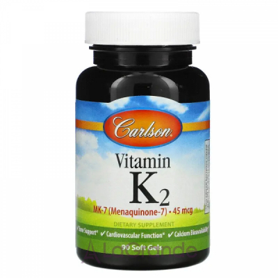 Carlson Vitamin K2 MK-7 45 mcg ³ K2, -7 45 