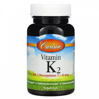 Carlson Vitamin K2 MK-7 45 mcg  K2, -7 45 