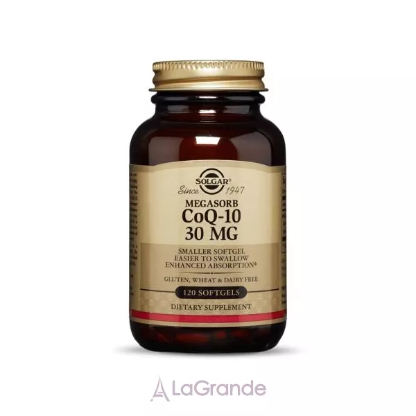 Solgar CoQ-10 (Coenzyme Q-10) 30 mg ������� Q-10 ��� �������� ������'� ����� � ���������� ����㳿 � �������