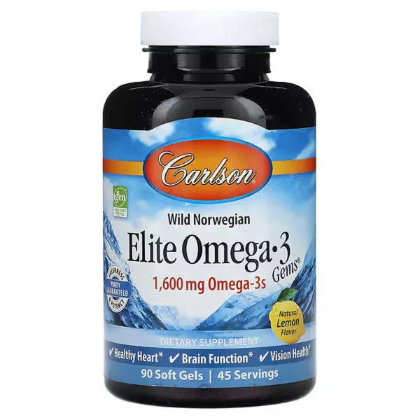 Carlson Wild Caught Elite Omega-3 Gems 1600 mg ����������� ������� 