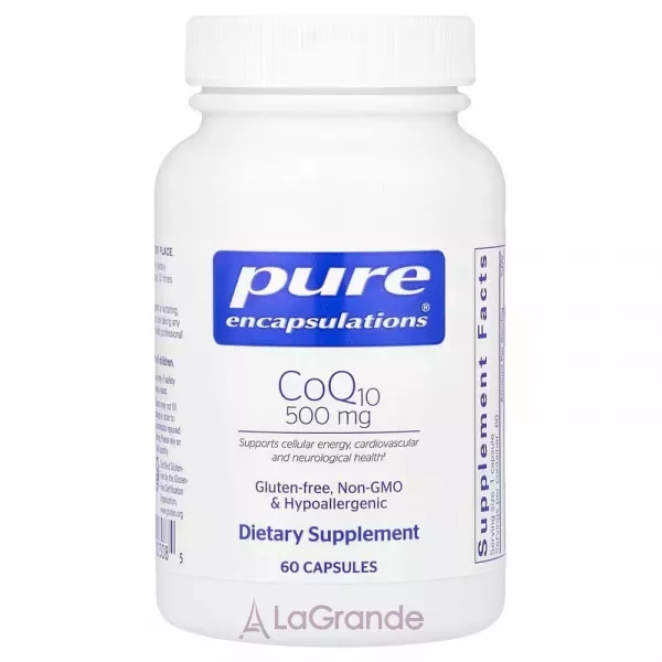 Pure Encapsulations CoQ10 500 mg ĳ������ ������� ��� ���������� �������� ��������� 