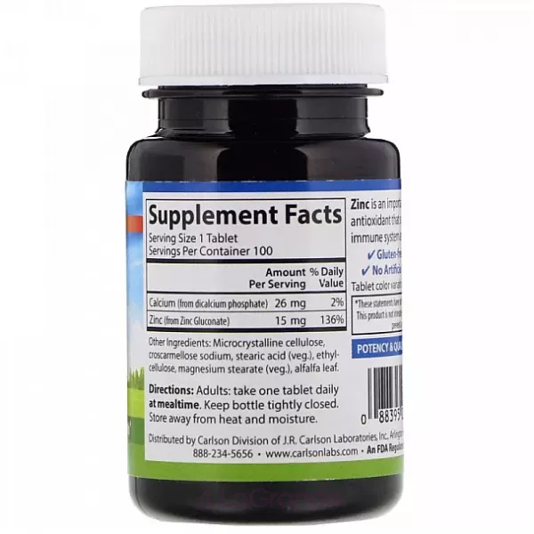 Carlson Zinc 15 mg ���� 15 ��