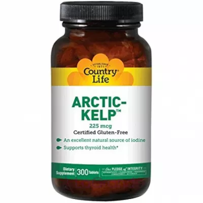 Country Life, Arctic-Kelp, 225 mcg, 300 Tablets, ,       ,  