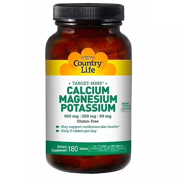 Country Life Calcium Magnesium and Potassium �������� ��������� ��� ������ ���������� ���������