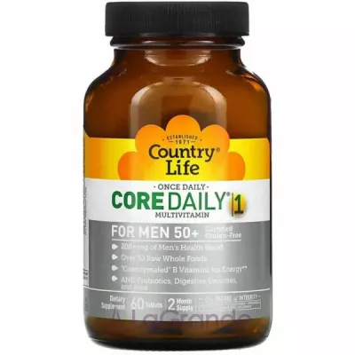 Country Life, Core Daily-1, For Men 50+, 60 Tablets    50+