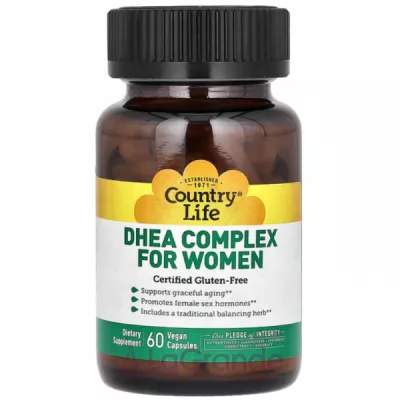 Country Life, DHEA Complex For Women, 60 Vegan Capsules   