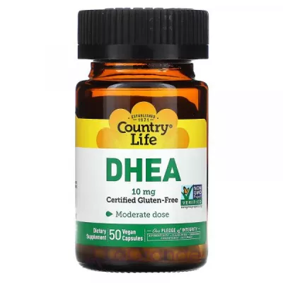 Country Life, DHEA, 10 mg, 50 Vegan Capsules   ()